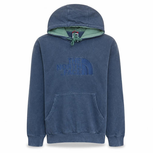 The North Face Men's Blue Pullover Hoodie Size M Outdoor Fleece