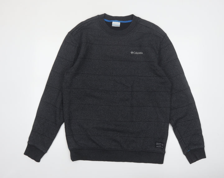 Columbia Men's Grey Knit Crew Neck Pullover Sweater L Outdoor