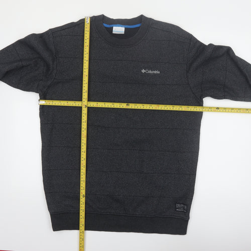 Columbia Men's Grey Knit Crew Neck Pullover Sweater L Outdoor