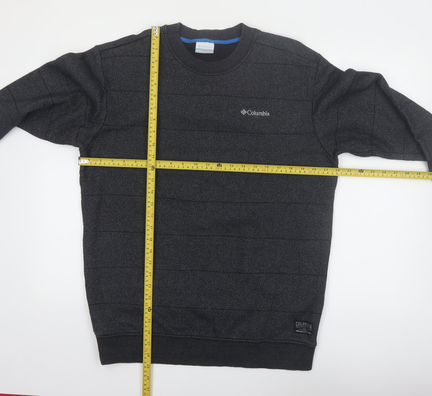 Columbia Men's Grey Knit Crew Neck Pullover Sweater L Outdoor