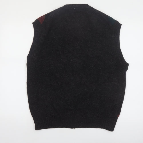 Stanley Blacker Men's Multicoloured Wool Argyle Vest L