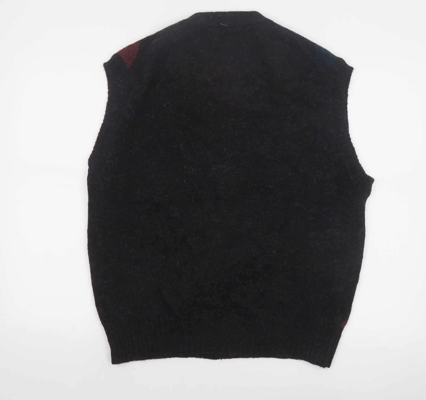 Stanley Blacker Men's Multicoloured Wool Argyle Vest L