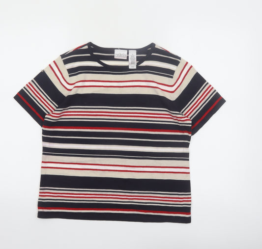 Villager Petite Women’s Multicoloured Striped T-Shirt L
