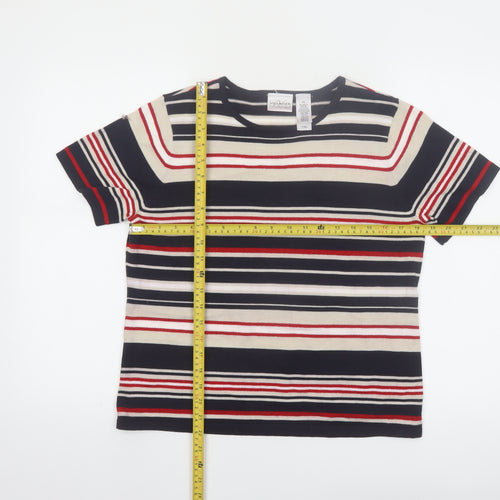 Villager Petite Women’s Multicoloured Striped T-Shirt L