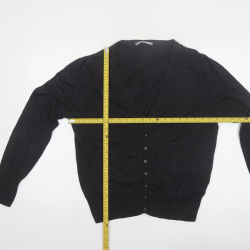 Marks and Spencer Women's Black V-Neck Long Sleeve Cardigan UK 18