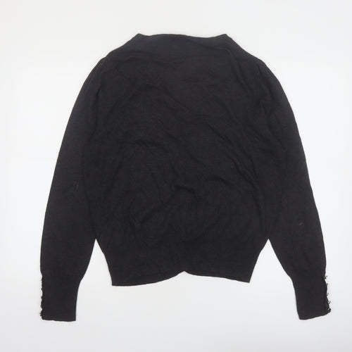 Marks and Spencer Women's Black V-Neck Long Sleeve Cardigan UK 18