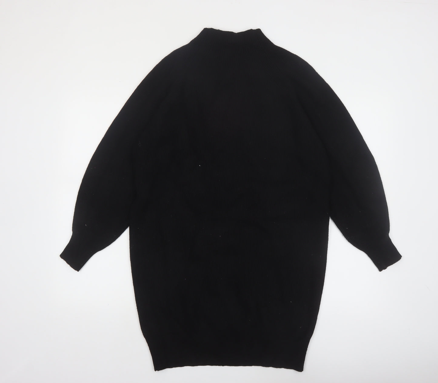 Phase Eight Women Black XS Mock Neck Long Sleeve Knit Jumper