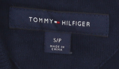 Tommy Hilfiger Men's Blue Cotton Crew Neck Pullover Jumper S