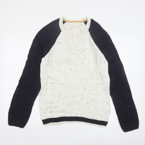 LC Waikiki Men's Multicoloured M Cable-Knit Crew Neck Jumper