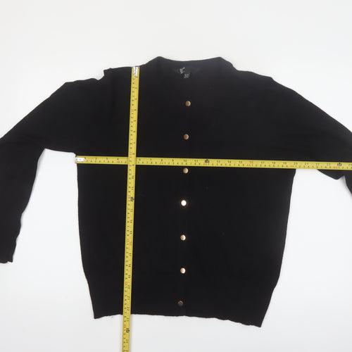 Friends Like These Womens Black UK 16 Button Cardigan Long Sleeve Viscose Blend