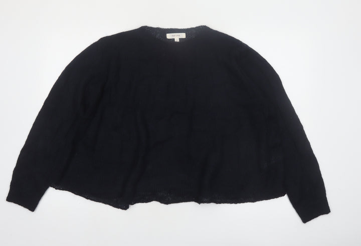 Marks and Spencer Per Una Women Black Mohair Blend Pullover Jumper M