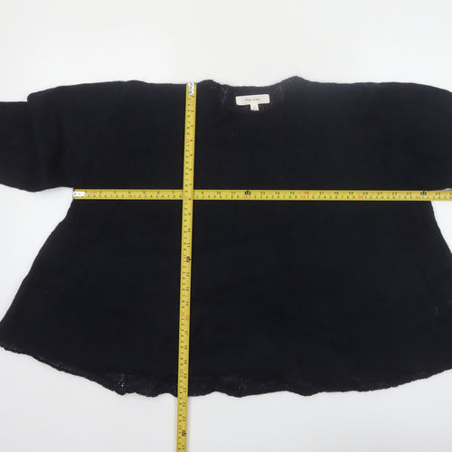 Marks and Spencer Per Una Women Black Mohair Blend Pullover Jumper M