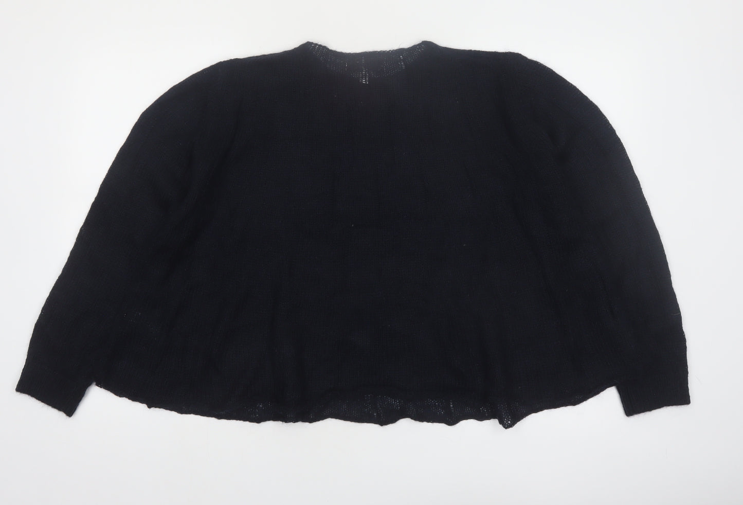 Marks and Spencer Per Una Women Black Mohair Blend Pullover Jumper M