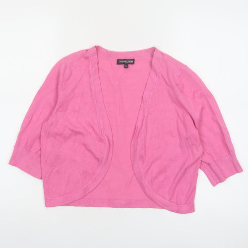 The Collection Debenhams Women’s Pink 3/4 Sleeve Cardigan Size 14