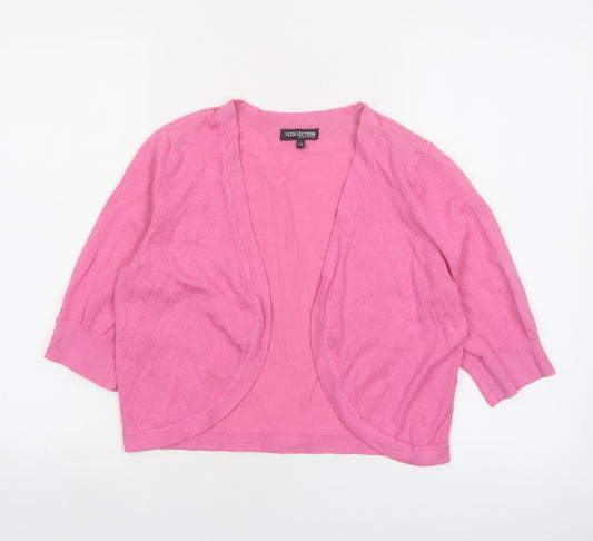 The Collection Debenhams Women’s Pink 3/4 Sleeve Cardigan Size 14