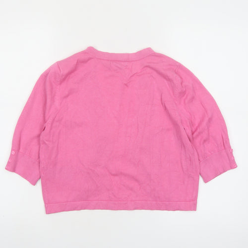 The Collection Debenhams Women’s Pink 3/4 Sleeve Cardigan Size 14