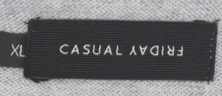 Casual Friday Men’s Grey XL V-Neck Wool Blend Jumper