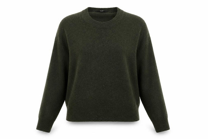 Uniqlo Womens Green XS Crew Neck Wool Blend Pullover Jumper