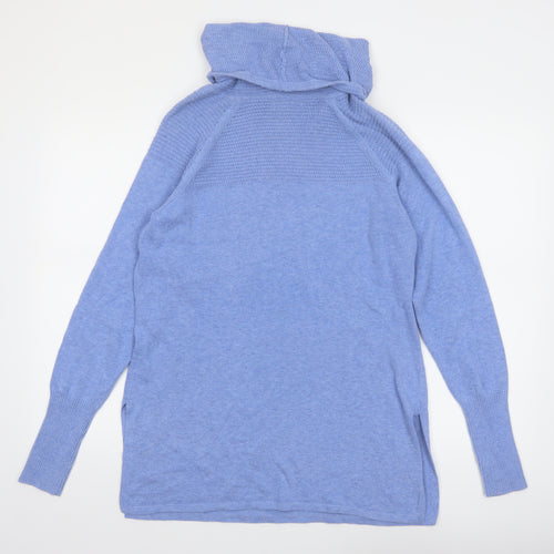 Artisan NY Women's Blue L Cowl Neck Tunic Jumper