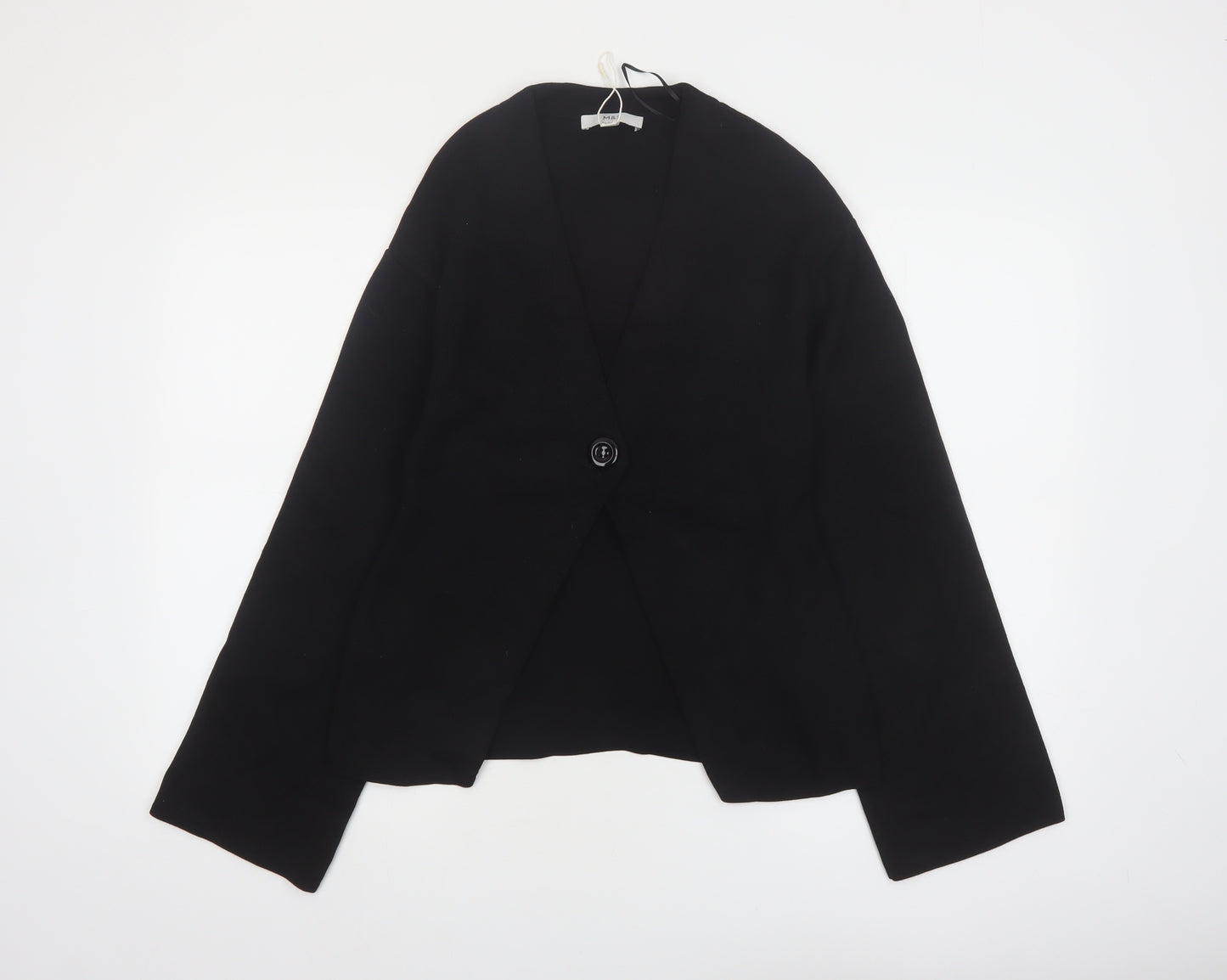 Marks and Spencer Womens Black XS V-Neck Knit Cardigan