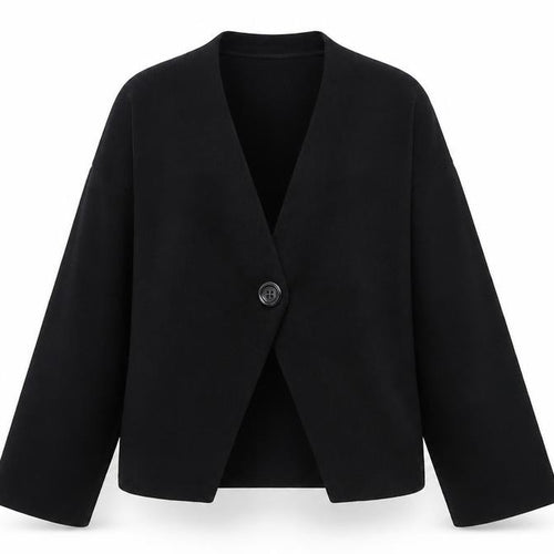 Marks and Spencer Womens Black XS V-Neck Knit Cardigan