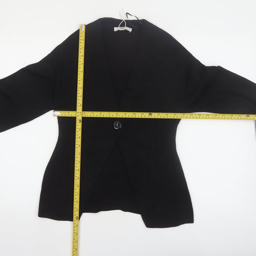 Marks and Spencer Womens Black XS V-Neck Knit Cardigan