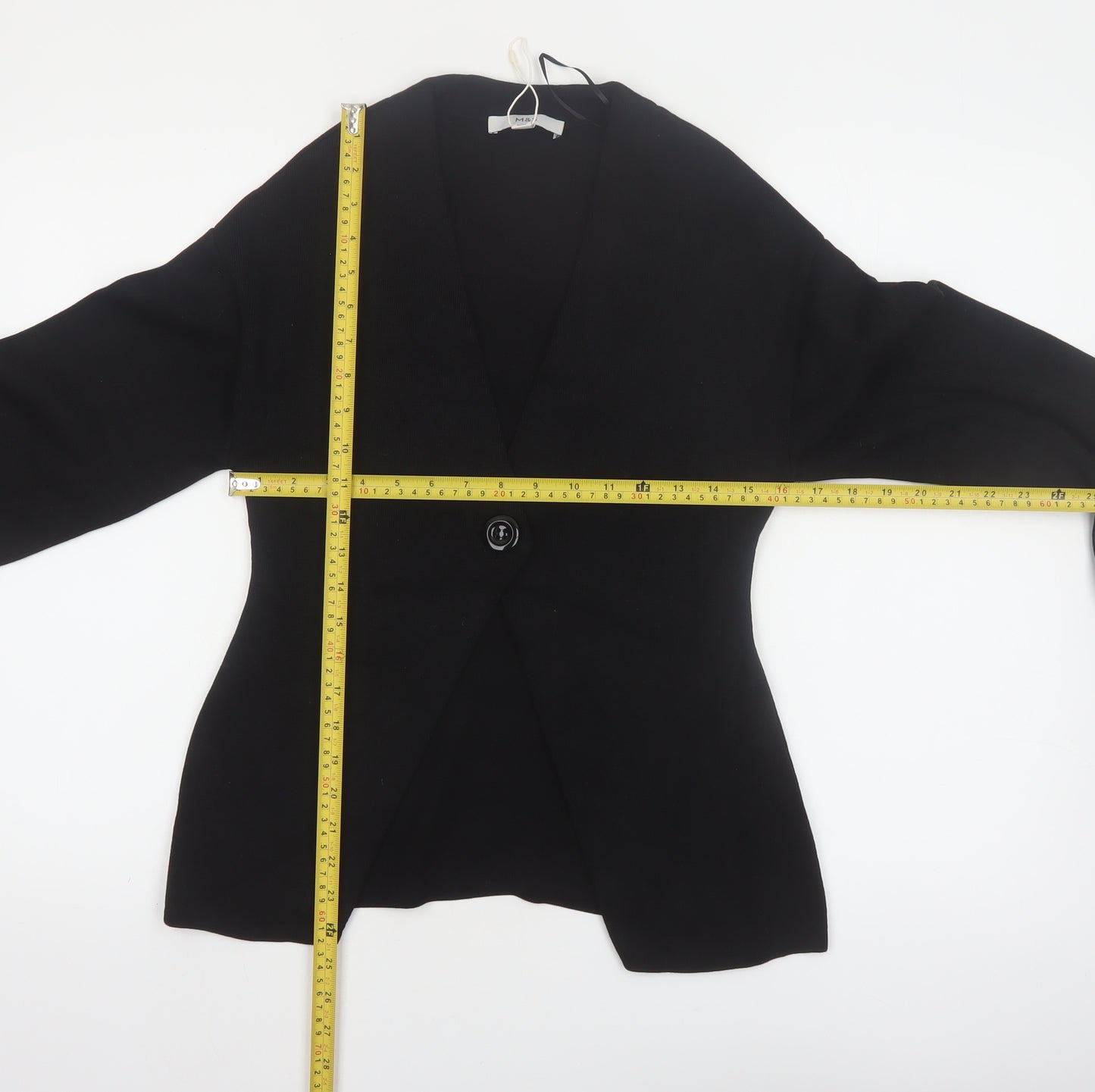 Marks and Spencer Womens Black XS V-Neck Knit Cardigan