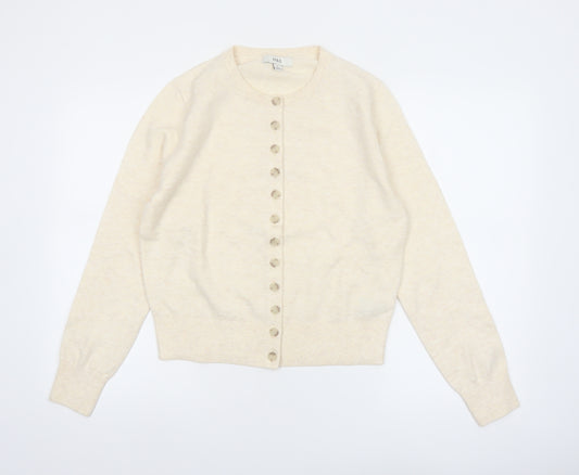 Marks and Spencer Women’s Ivory Cardigan M Knit Button Front