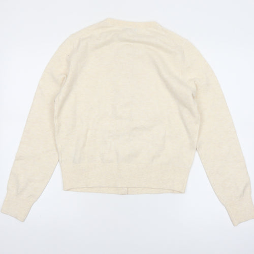 Marks and Spencer Women’s Ivory Cardigan M Knit Button Front