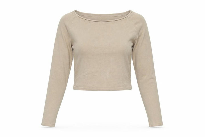 Pull&Bear Women’s Beige Slim Fit Long Sleeve Pullover Jumper Size 8