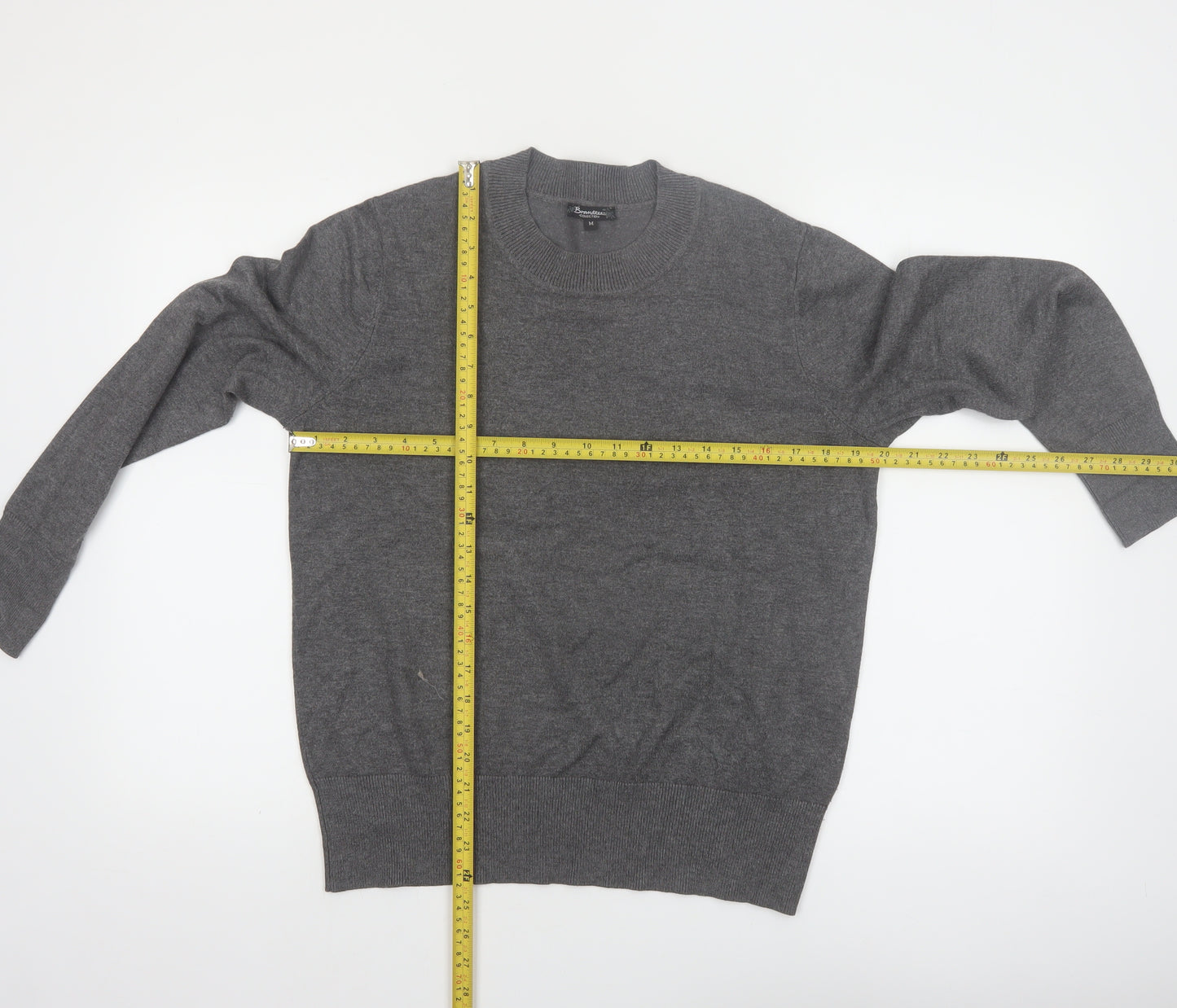 Brandtex Collection Women’s Grey Pullover Jumper M Viscose Blend