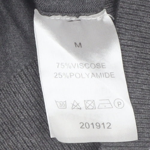 Brandtex Collection Women’s Grey Pullover Jumper M Viscose Blend