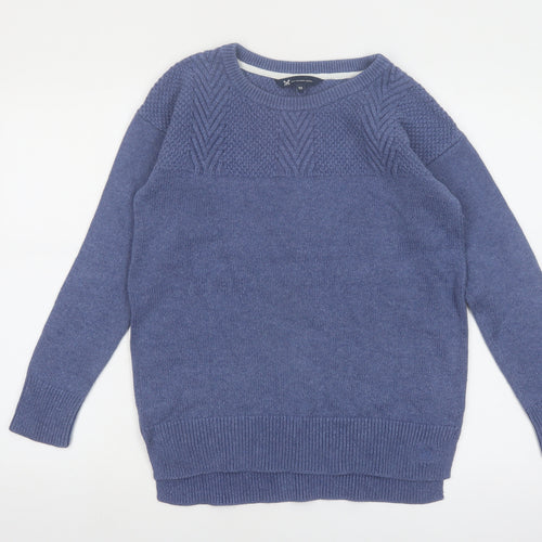 Crew Clothing Women’s Blue Cotton Wool Jumper Size 10