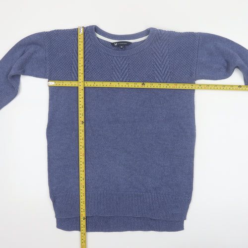 Crew Clothing Women’s Blue Cotton Wool Jumper Size 10