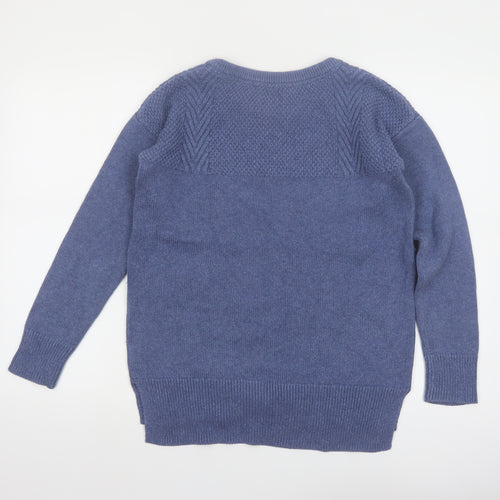 Crew Clothing Women’s Blue Cotton Wool Jumper Size 10