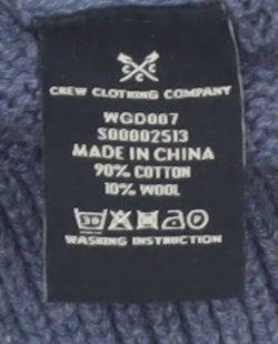 Crew Clothing Women’s Blue Cotton Wool Jumper Size 10