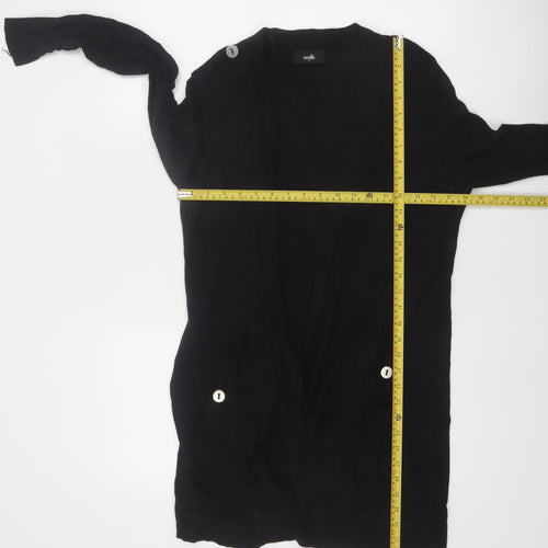 Wallis Womens Black Medium Long Sleeve Button Cardigan