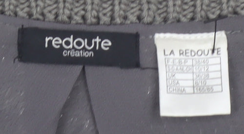 La Redoute Women’s Grey Open Front Cardigan UK 12 Acrylic Knit