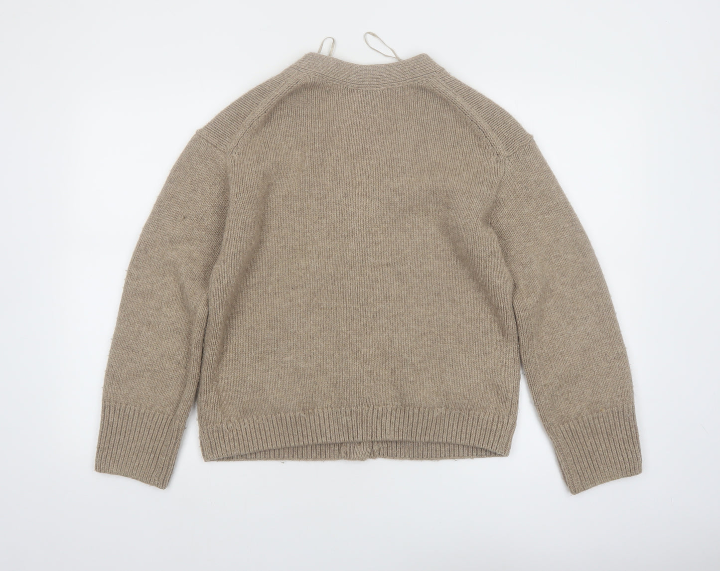 The White Company Women’s Beige Merino Wool Cardigan Size 8