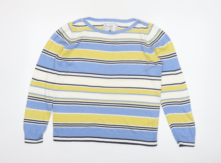 Maine New England Women's Multicoloured Stripe Jumper Size 14