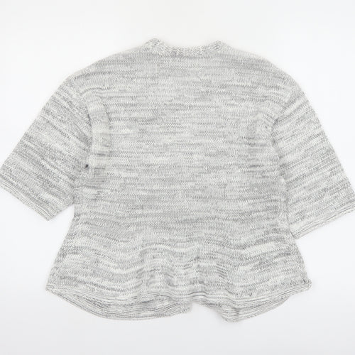Marks and Spencer Womens Grey Knit 3/4 Sleeve Cardigan M