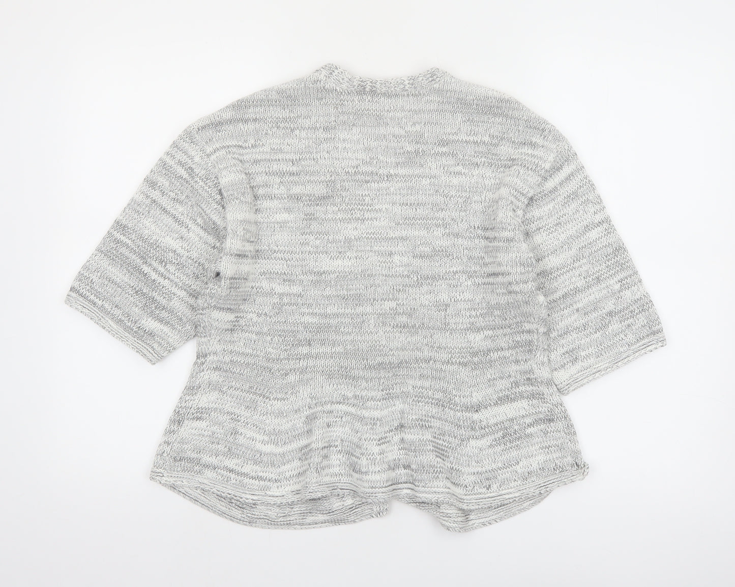 Marks and Spencer Womens Grey Knit 3/4 Sleeve Cardigan M