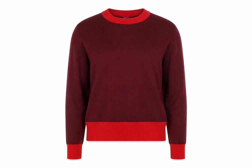 Front view of La Redoute Women Red Crew Neck Knit jumper Medium