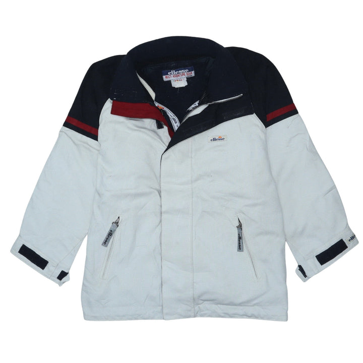 Ellesse Men's White Polyester Mid-Length Outdoor Ski Jacket M