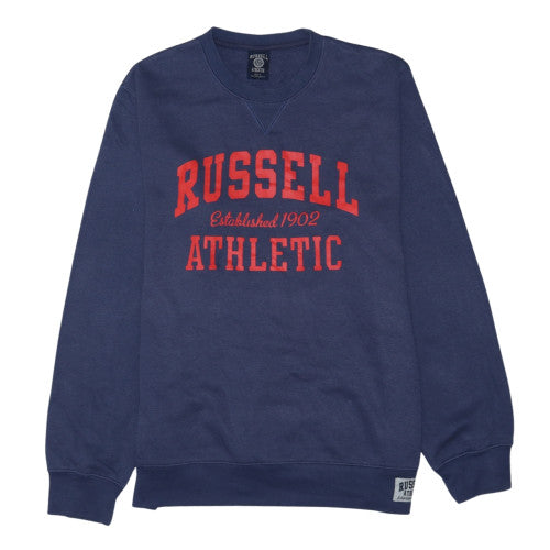 Russell Athletic Men's Blue L Pullover Sweatshirt Crew Neck