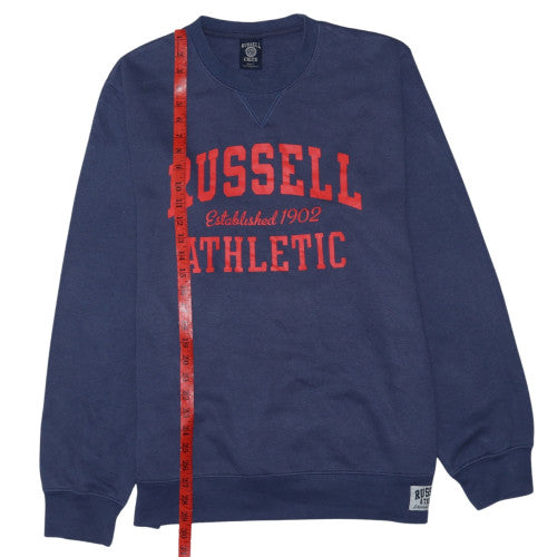 Russell Athletic Men's Blue L Pullover Sweatshirt Crew Neck