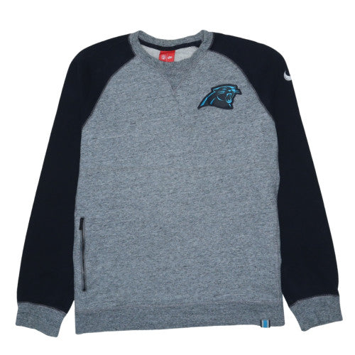 Nike NFL Mens Grey Sweatshirt L Crew Neck Long Sleeve Cotton Blend