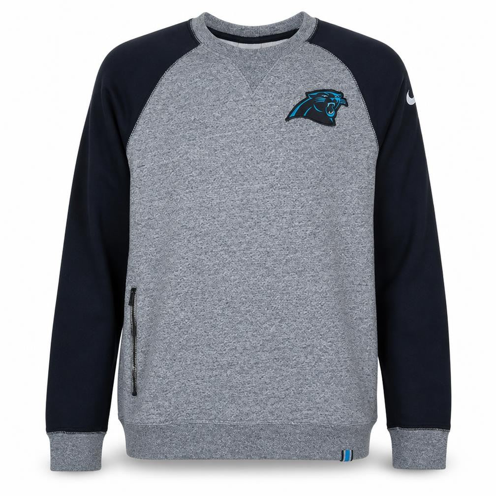 Nike NFL Mens Grey Sweatshirt L Crew Neck Long Sleeve Cotton Blend