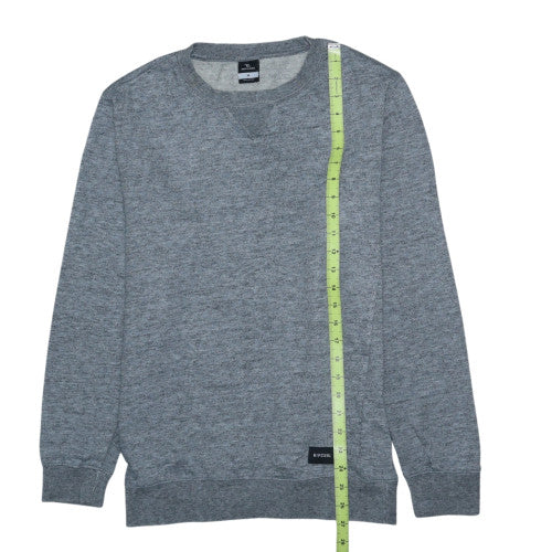 Rip Curl Men Grey Crew Neck Pullover Sweatshirt Size M