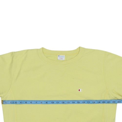 Champion Men's Yellow XL Reverse Weave Sweatshirt Pullover